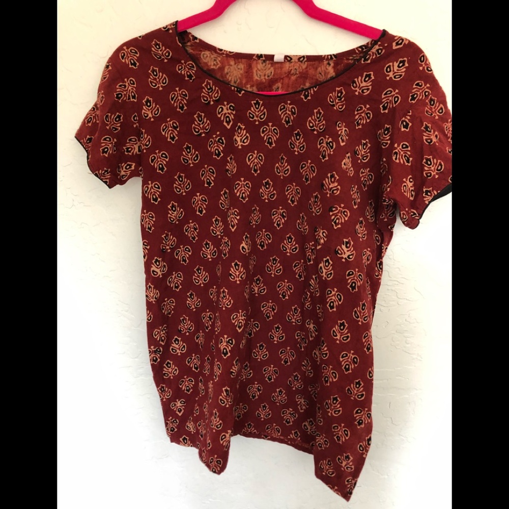 Pretty Boho patterned blouse